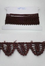 Guipure Chocolate Brown Trim - 10 metres