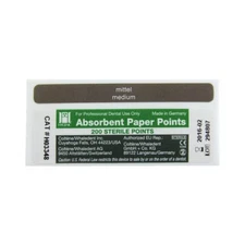 Coltene Whaledent H03348 Hygenic Absorbent Paper Points Medium White 200/Bx
