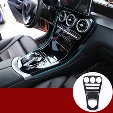 ABS Carbon Optik Mittelkonsole Blende Passend F&uuml;r Benz C-Klasse W205 GLC X253