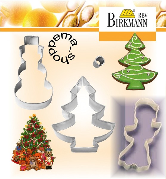 Ausstecher Keks Ausstechform Keksausstecher Lebkuchen B Edelstahl RBV Birkmann-image