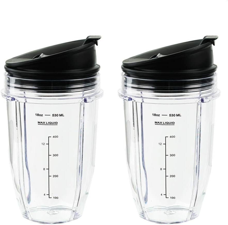 Blendin 2 Pack 18oz Cup & SipN Seal Flip Lid Compatible with