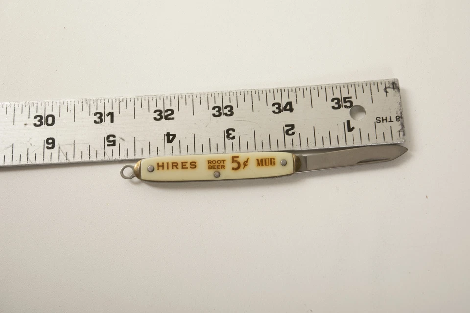 Advertising Pocket Knife (B1C-10) Hires Root Beer (JSF6) 5¢ Mug Colonial - Image 4 of 4