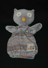 Doudou marionnette chouette hibou MOULIN ROTY Isodore la grande famille TTBE