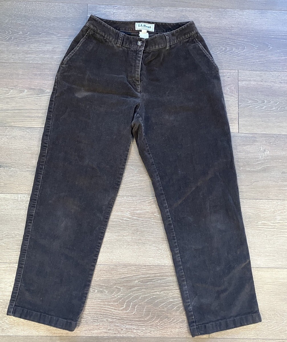 VINTAGE 90s LL Bean Corduroy Cargo Pants Women's 4 pet Brown | eBay