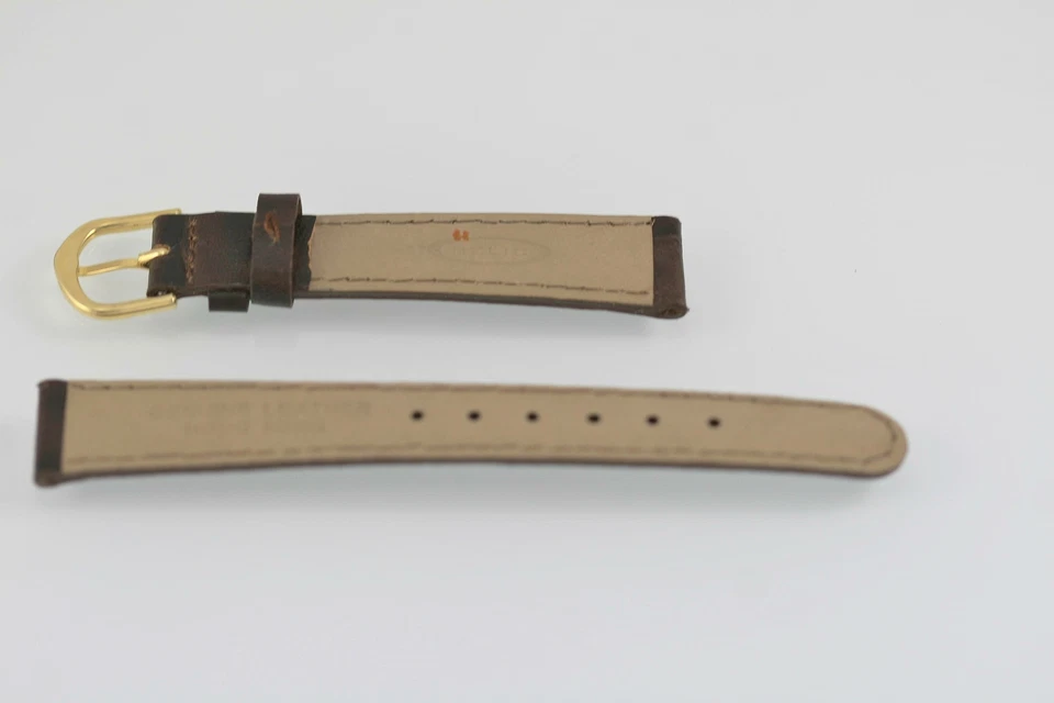 Relic Womens Stainless Steel Brown Leather Replacement Watch Band 14mm - Image 2 of 2