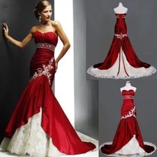 Mermaid Wedding Dresses Sweetheart Lace Up Sweep Applique Lace Bridal Gowns