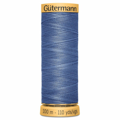 GUTERMANN 100% NATURAL COTTON SEWING THREAD 100 METRE SPOOL - LOTS OF COLOURS