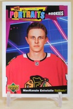 2020-21 Upper Deck Portraits Rookies #P-63 MacKenzie Entwistle RC Chicago