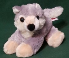 Aurora Wolf Husky Dog Puppy Plush Stuffed Animal 8" Coyote