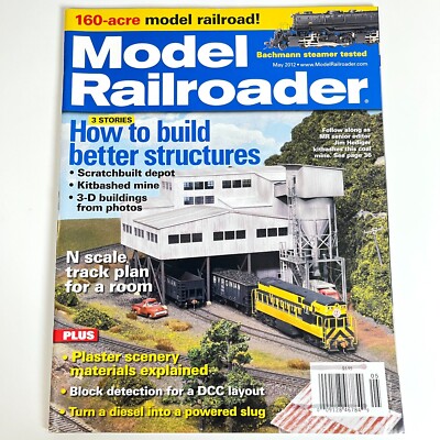Model Railroader MAY 2012 Build Better Structure Plaster Scenery Block Detection