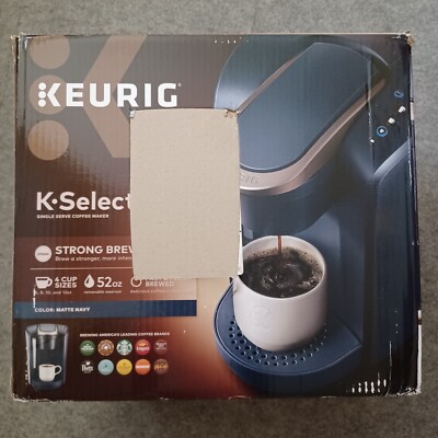 Keurig K Select K80 Single Serve K Cup Pod Coffee Maker Black 4 Cup Sizes Tested