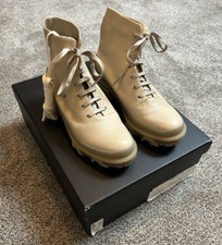 Rag Bone Shiloh Hiker Combat Boot Oyster Grey Women s Size 6 New in Box