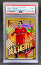 Topps Chrome Virgil Van Dijk 2020 Ageless Alchemy Gold Refractor SP 50 como nuevo 9