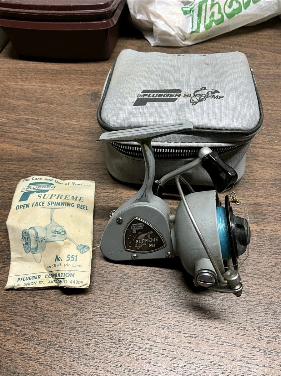 Moulinet Casting Vintage Pflueger Nobby - Bobine Libre - Année 1965 - Collection