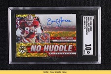2021 Mosaic No Huddle Gold Prizm 1/10 Brent Jones SGC 10 GEM Auto READ 0e3p