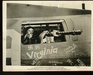 MEMPHIS BELLE Original 1944 8 x 10 WW2 Airforce Documentary  NOSE ART Gunner vv