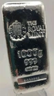 The Royal Mint 999.9 Fine Silver Bullion Bar 1kg Certificate 1pcs Silver BAR