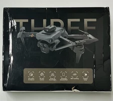 Three 4K Dual HD Camera Two RC Way Foldable Black Drone NO. K6 Max