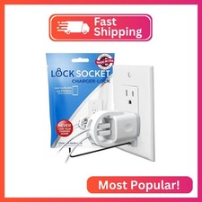 Lock Socket Charger Lock for Ailkin Dual, FiveBox Chargers Anti-Theft & Tug-Proo