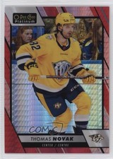 2023-24 O-Pee-Chee Platinum Red Prism 22/199 Thomas Novak #32 1dz8