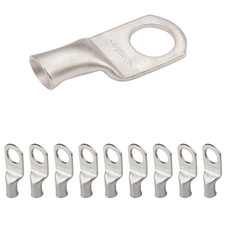 10Pcs 8 AWG-3/8" Stud Tinned Copper Wire Lugs, Heavy Duty Battery Cable Ends,8 G