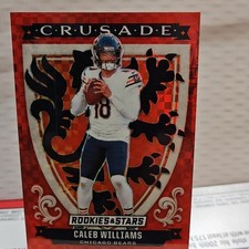 2025 Panini Rookies & Stars Crusade Caleb Williams #5 Red Prizm Insert