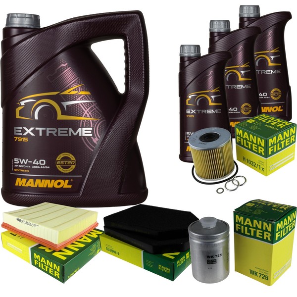 Mann Inspektionspaket 8L Mannol Extreme 5W-40 FüR Audi A8 4.2 Quattro 3.7 S8-image