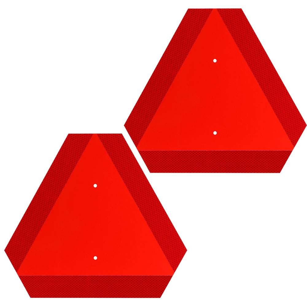 Reflective Slow Moving Vehicle Signs, 15.7" x 13.7" Triangle Safety Sign
