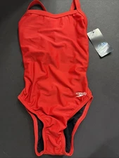 Speedo Solid Super Pro LT  “TEAM RED” One Piece Swimsuit Size 24 New W/tags.