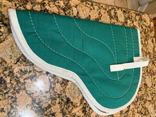 Saddle Pad for PONY Green Shaped Quilted Never Used Gray underpad 