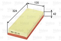Luftfilter Valeo 585129 Filtereinsatz FüR Lancia Fiat Punto 16V 188 233 235 253