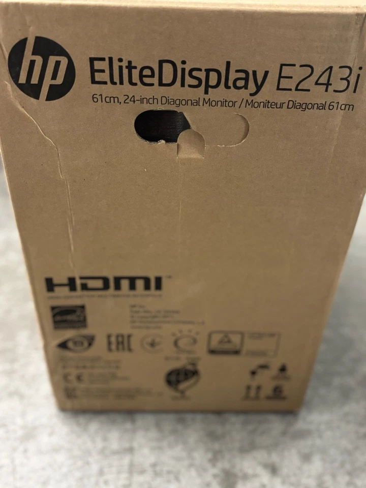 New HP EliteDisplay E243i 24-inch 24" Monitor 1FH49AB #ABA - Image 3 of 4