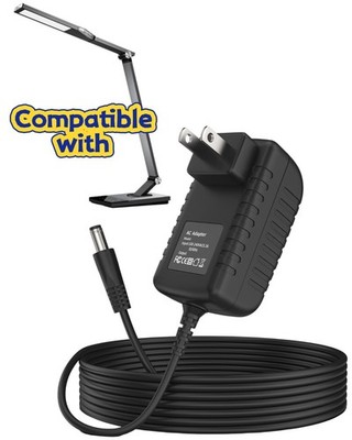 US AC/DC Adapter Power Supply Charger for TaoTronics TT-DL16 LED Table Desk Lamp