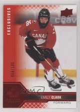 2022 Team Canada Juniors Women's WC UD Exclusives 68/100 Emily Clark #56 01tw