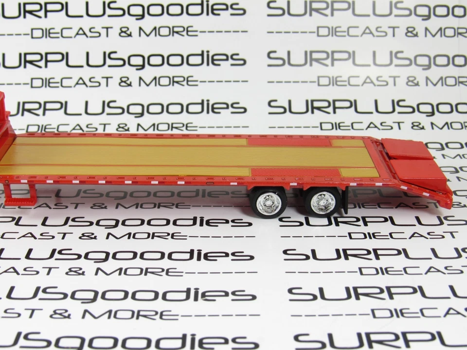 Ford F-350 F350 Lariat 2019 Greenlight 1:64 blanco doble con remolque de cuello de ganso rojo Foto 4 de 4