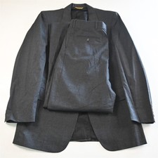 Vtg Kuppenheimer 40L 34x32 Charcoal Gray Wool Mens Jacket Pants Suit