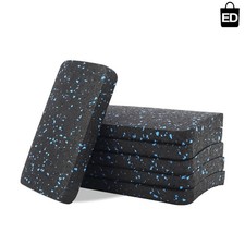 High Density Rubber Treadmill Mat 6PCS - Floor Protection  Stability