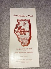 Boy Scout BSA Carl Sandburg Inali 38 OA Illinois Information Map Historic Trail