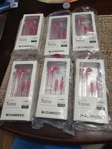 Six Zumreed ZHP-006D Canal Type Earphones With Mic For Smartphones