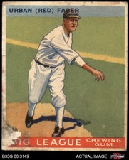 1933 Goudey #79 Red Faber White Sox HOF 1 - POOR