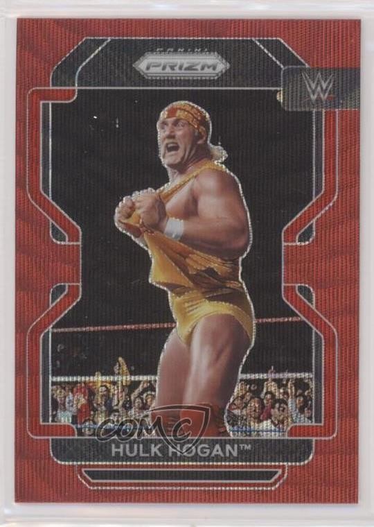 2022 Panini Prizm WWE Ruby Wave Prizm Hulk Hogan #195 0w2b
