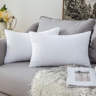 MIULEE Kisseneinlagen 30x50cm, rechteckiges Dekokissen innen für Schlafsofa, weiß