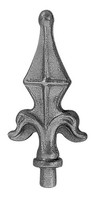 Zaunspitze | HöHe: 130 Mm | Material: Ø 12 Mm | Stahl S235JR, Roh