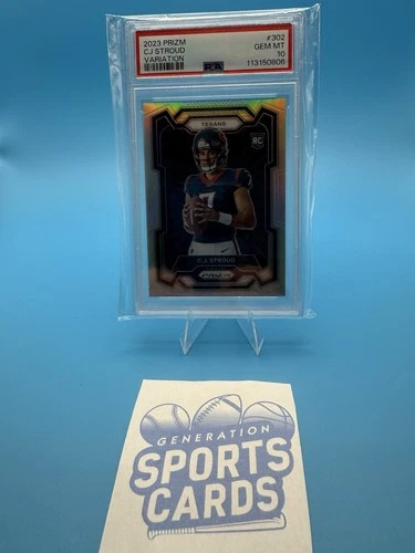 2023 Panini Prizm - Rookie Variation C.J. Stroud #302 Silver Prizm (RC) PSA 10