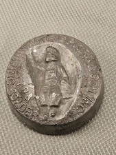 Antique National Lead Company Phoenix Metal Dutch Boy Paints Paperweight