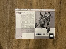 Orig. WAHL Dieselschlepper Prospekt Brochure 12PS Traktor Bulldog Werbung G2