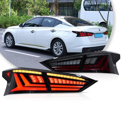 VLAND Smoked LED Taillights For Nissan Altima 2019-2025 W/Sequential Turn Signal