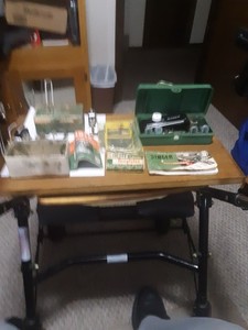 LOT OF VINTAGE SEWING MACHINE PARTS BUTTON HOLE ACCESSORIES AND INSTRUCTION BOOK