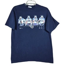 Vintage Tennessee Titans Shirt Men Medium NFL Football Steve McNair Eddie George