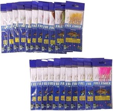 Bait Fishing Rigs, 22 Packs Rigs Fish Skin Feather 22-packs-A